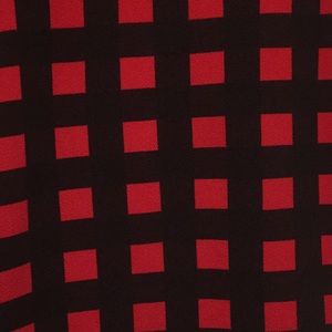 Red and black LuLaRoe Cassie skirt